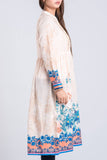 Women's Kurti : Cream white & Golden Yellow