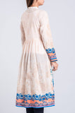 Women's Kurti : Cream white & Golden Yellow