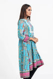 Women's Kurti : Golden Yellow & Sky Blue