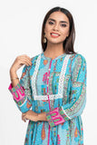 Women's Kurti : Golden Yellow & Sky Blue