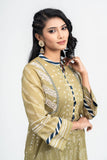 Women's Kurti : OLIVE BRANCH & YELLOW OCHRE