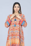 Women's Kurti : Sunset Gold & coral red