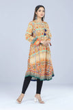 Women's Kurti : Sunset Gold & coral red