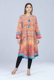 Women's Kurti : Sunset Gold & coral red