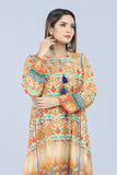 Women's Kurti : Sunset Gold & coral red