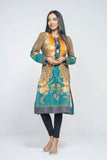 Women's Kurti : Teal & Maroon