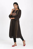 Women's kurti : Z black & Plum Purple