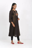 Women's kurti : Z black & Plum Purple