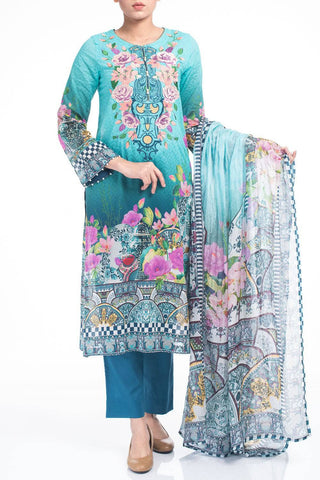 Women's Lawn (3 piece) -  AQUAMARINE