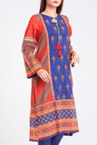 Women's Lawn :  Chilli Pepper & Pink Yarrow (3 Pieces)