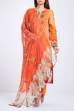 Women's Lawn : Fiery Red & Golden Orange (3 Pieces)