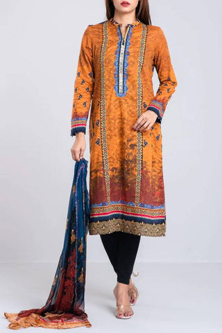 Women's Lawn : Golden Orange ( 2 piece )