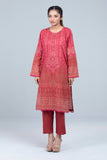 Women's Lawn Kurta -  Cool Grey & Maroon