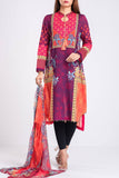 Women's Lawn : Maroon Banner & Plum Purple( 2 piece )