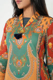 Women's Lawn : Orange Peal &  Teal