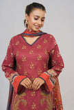 Women's Lawn - Three Piece : Maroon Banner & Rain Forest