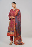 Women's Lawn - Three Piece : Maroon Banner & Rain Forest