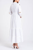 Women's long Dress : White