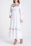 Women's long Dress : White