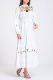 Women's long Dress : White