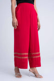 Women's Palazzo :Chilli Pepper & Rose Red