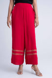 Women's Palazzo :Chilli Pepper & Rose Red