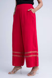 Women's Palazzo :Chilli Pepper & Rose Red