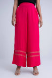 Women's Palazzo :Chilli Pepper & Rose Red