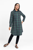 Women's Shirt : Green Check