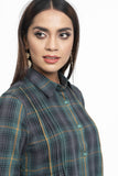 Women's Shirt : Green Check