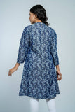 WOMENS FUTUA: BLUE PRINTED