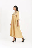 WOMENS LONG DRESS: BEIGE